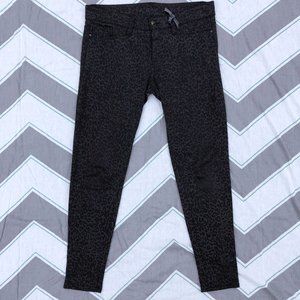 Joe's Jeans Stretch Black Leopard Print Skinny Leg